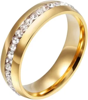 2024 Top Fashion Rings Jewelry Anel Single Row Jewelry Stainless Steel Rings VHM1057, As Customize