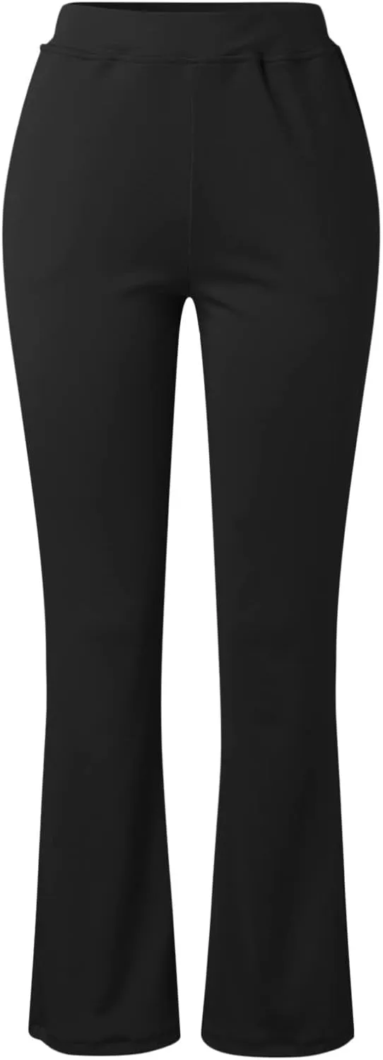 2025 Work Pants for Women High Waist Stretch Dress Pants Soft Comfy Athletic Workout Yoga Pants Business Trousers