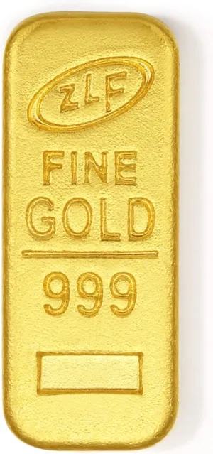 24K Solid Gold Jewelry Gifts - Real Gold Charm Ingot Pendant, Fine Jewelry for Women & Men
