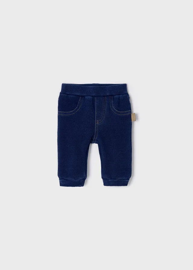 2520 Mayoral Boys Soft Denim Fleeced Lined Pants