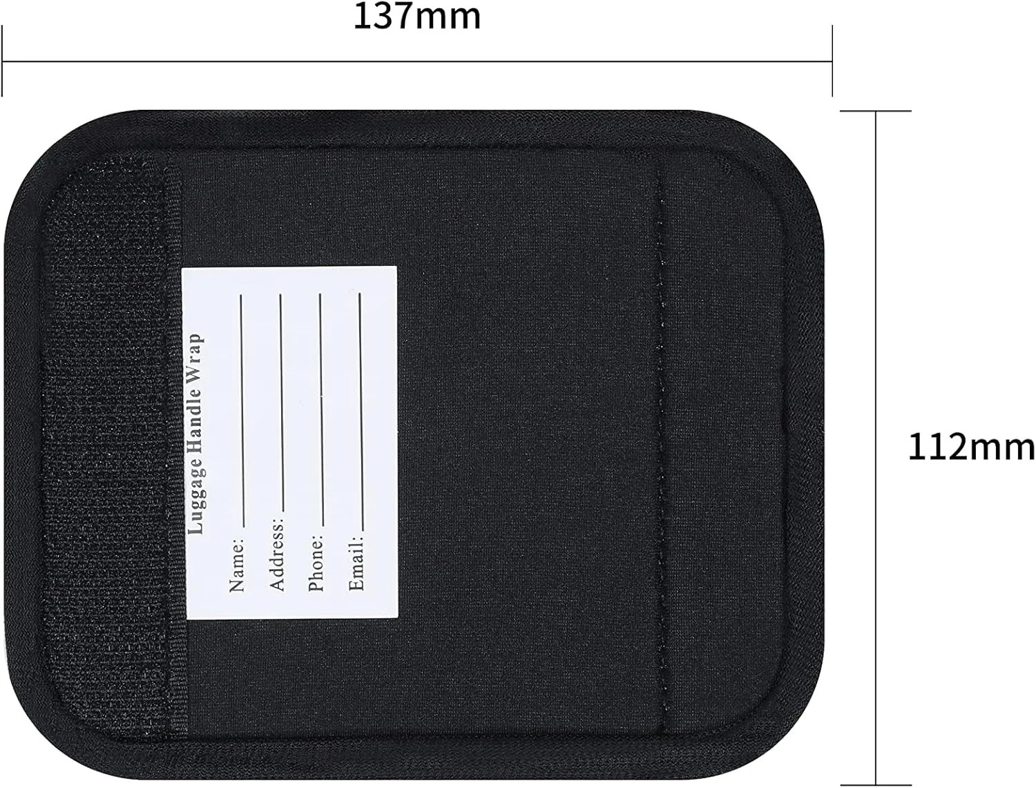 5 PCS Neoprene Luggage Handle Wrap/Grip/Identifier, Soft Trolley Case Grip Cover for Travel Bag Luggage Suitcase, Yellow