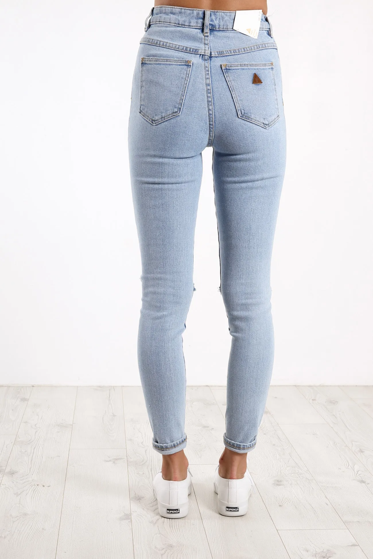 A High Skinny Ankle Basher Jean Walk Away Rip