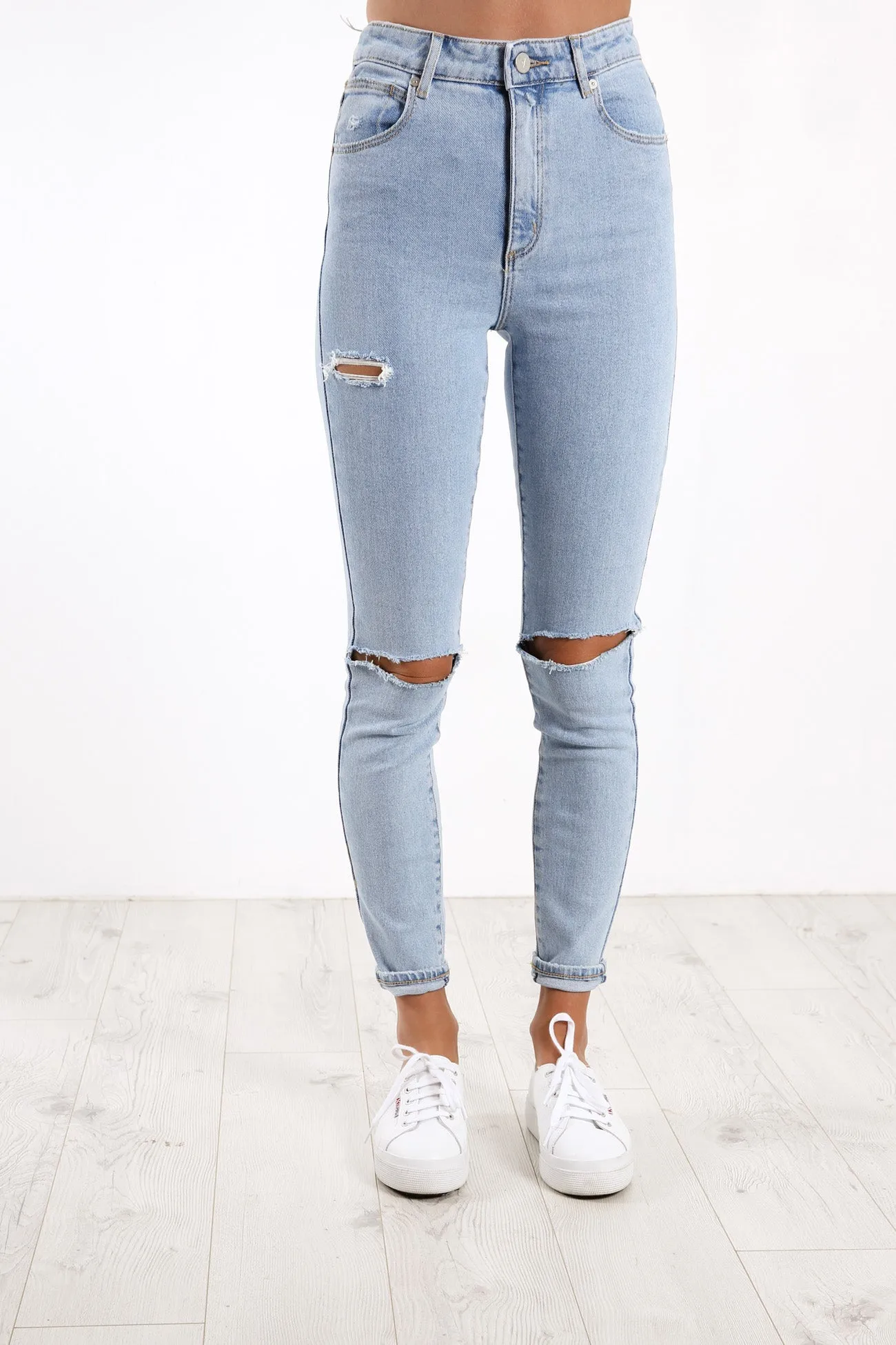A High Skinny Ankle Basher Jean Walk Away Rip