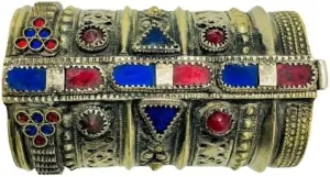 Afghan Vintage Handcuff, Cuff Bracelet, Boho Style Cuff, Boho Jewelry, Vintage Style Bracelet, Kuchi Jewelry