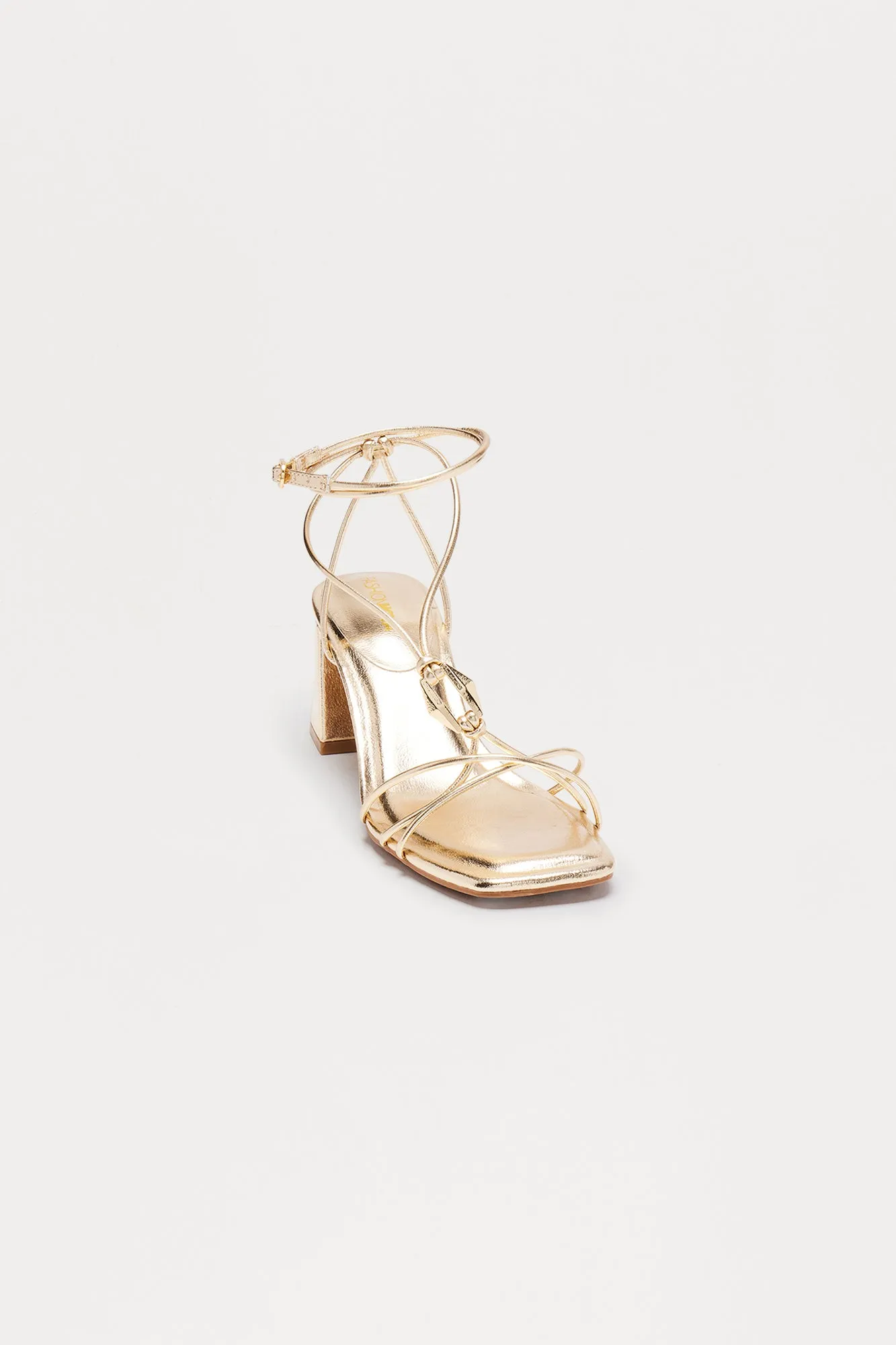 Amiria Hardware Heels - Gold