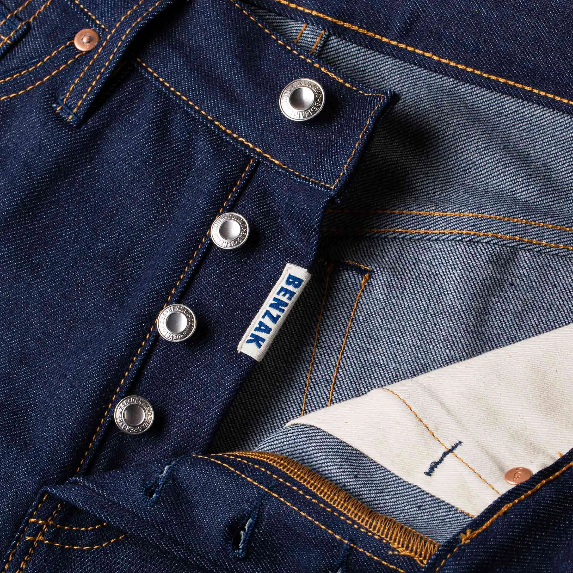 B-04 RELAXED TAPERED 13 oz. indigo eco selvedge
