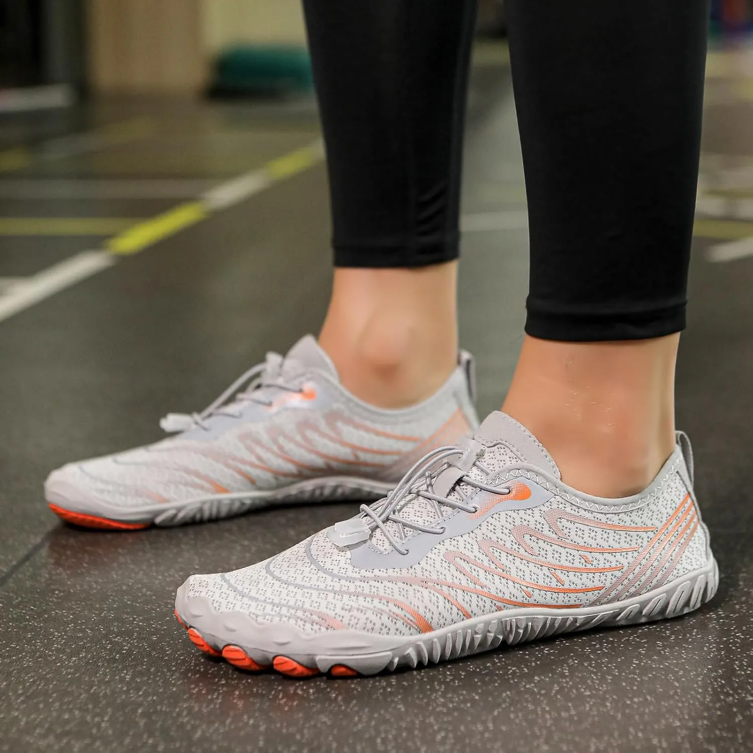 Barefoot Shoes Womens Mens Grounded Footwear Anti-Slip Quick Dry Barefoot Shoe Breathable Trail Running Wide Toe Hiking Shoes Zero Drop Shoe