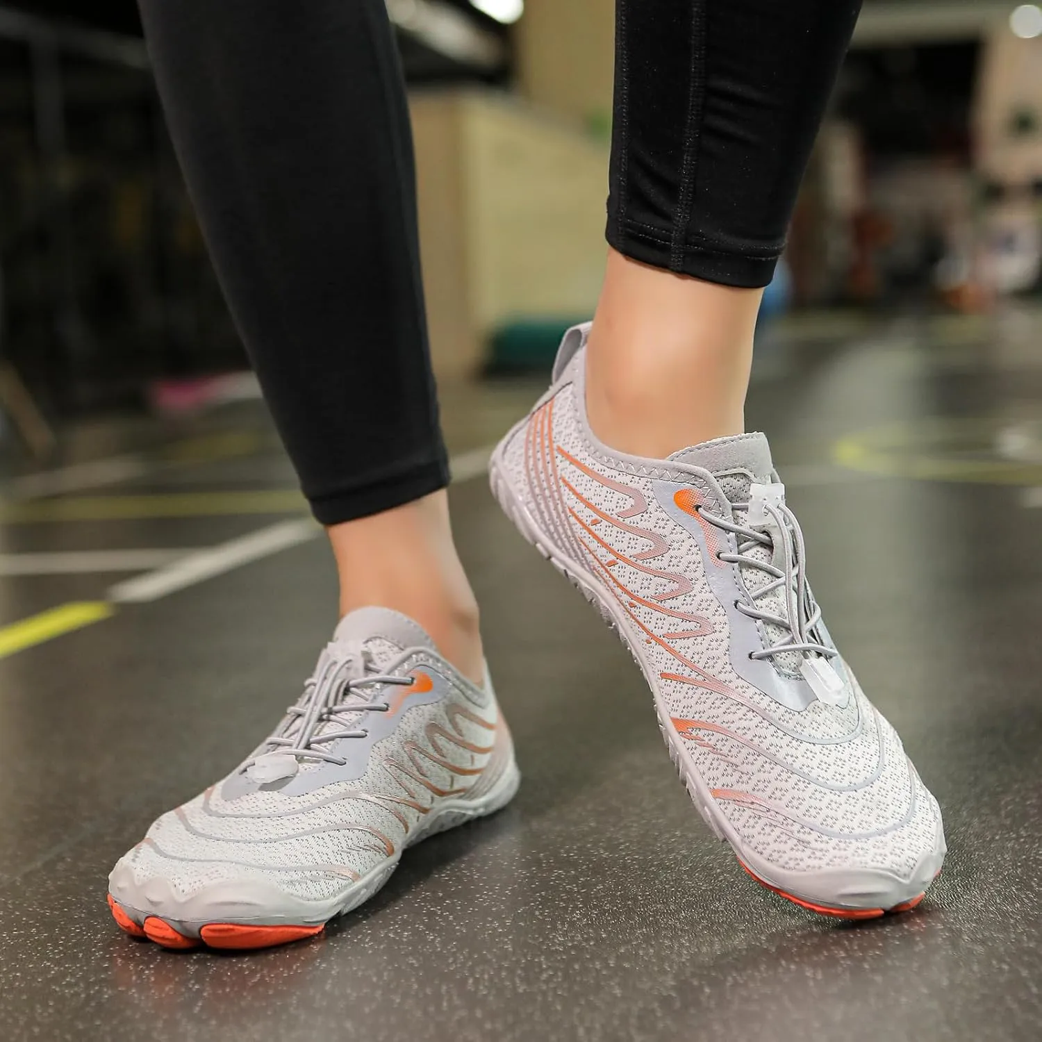 Barefoot Shoes Womens Mens Grounded Footwear Anti-Slip Quick Dry Barefoot Shoe Breathable Trail Running Wide Toe Hiking Shoes Zero Drop Shoe