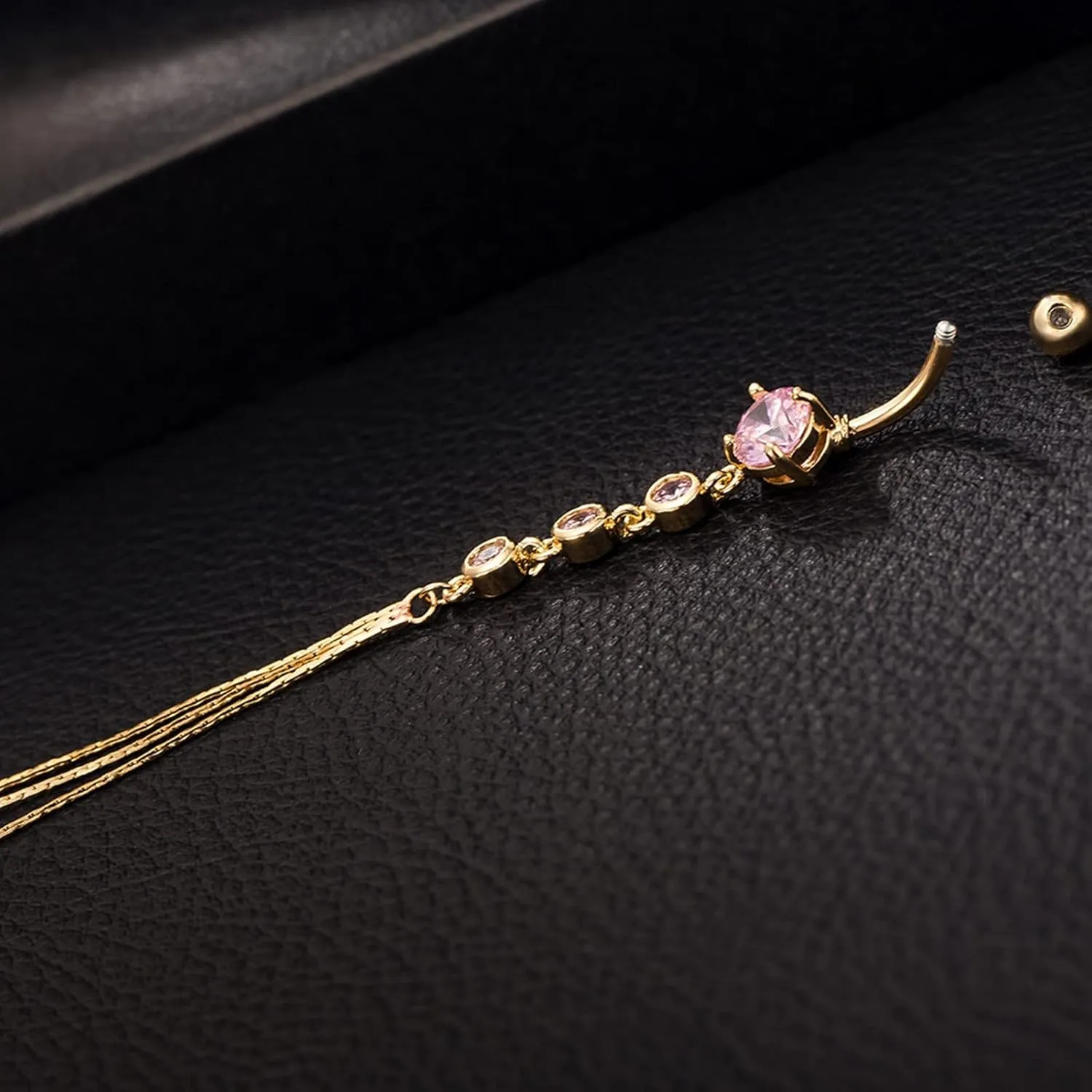 Belly Rings for Women, Stainless-Steel Tassel Belly Button Jewelry, Piercing Body Jewelry for Women