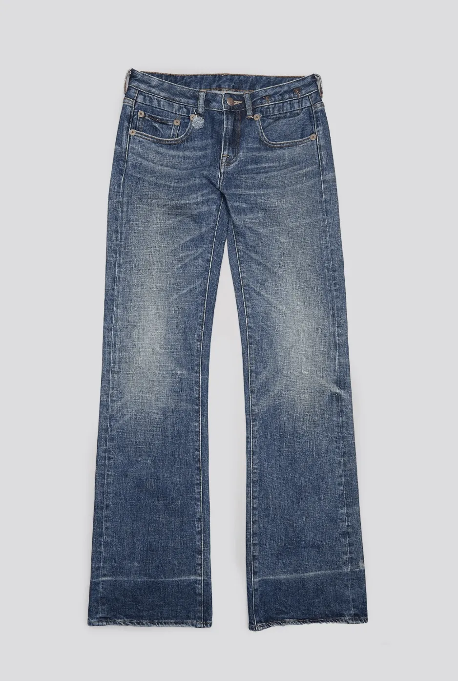 Boyfriend Jean - Flared - Mire Blue