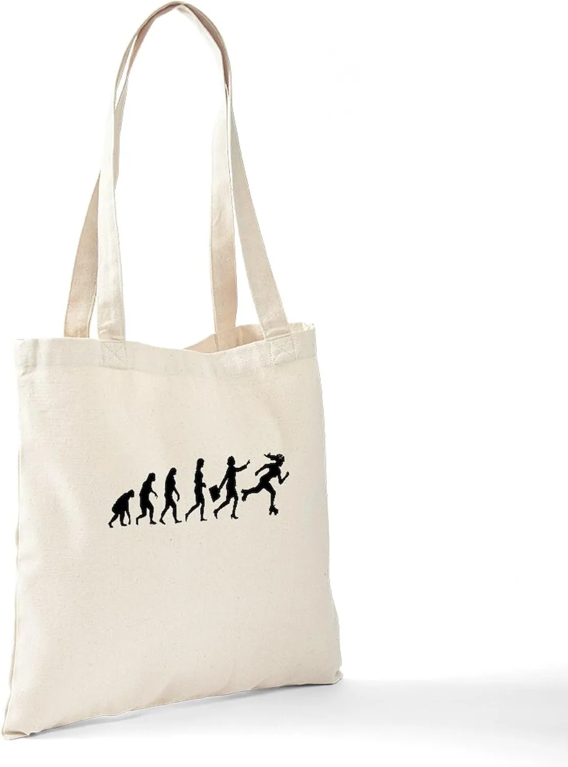 CafePress DERBY EVOLUTION Tote Bag Natural Canvas Tote Bag, Reusable Shopping Bag