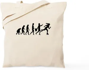 CafePress DERBY EVOLUTION Tote Bag Natural Canvas Tote Bag, Reusable Shopping Bag