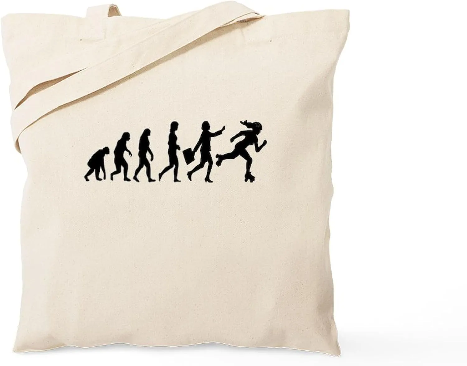 CafePress DERBY EVOLUTION Tote Bag Natural Canvas Tote Bag, Reusable Shopping Bag