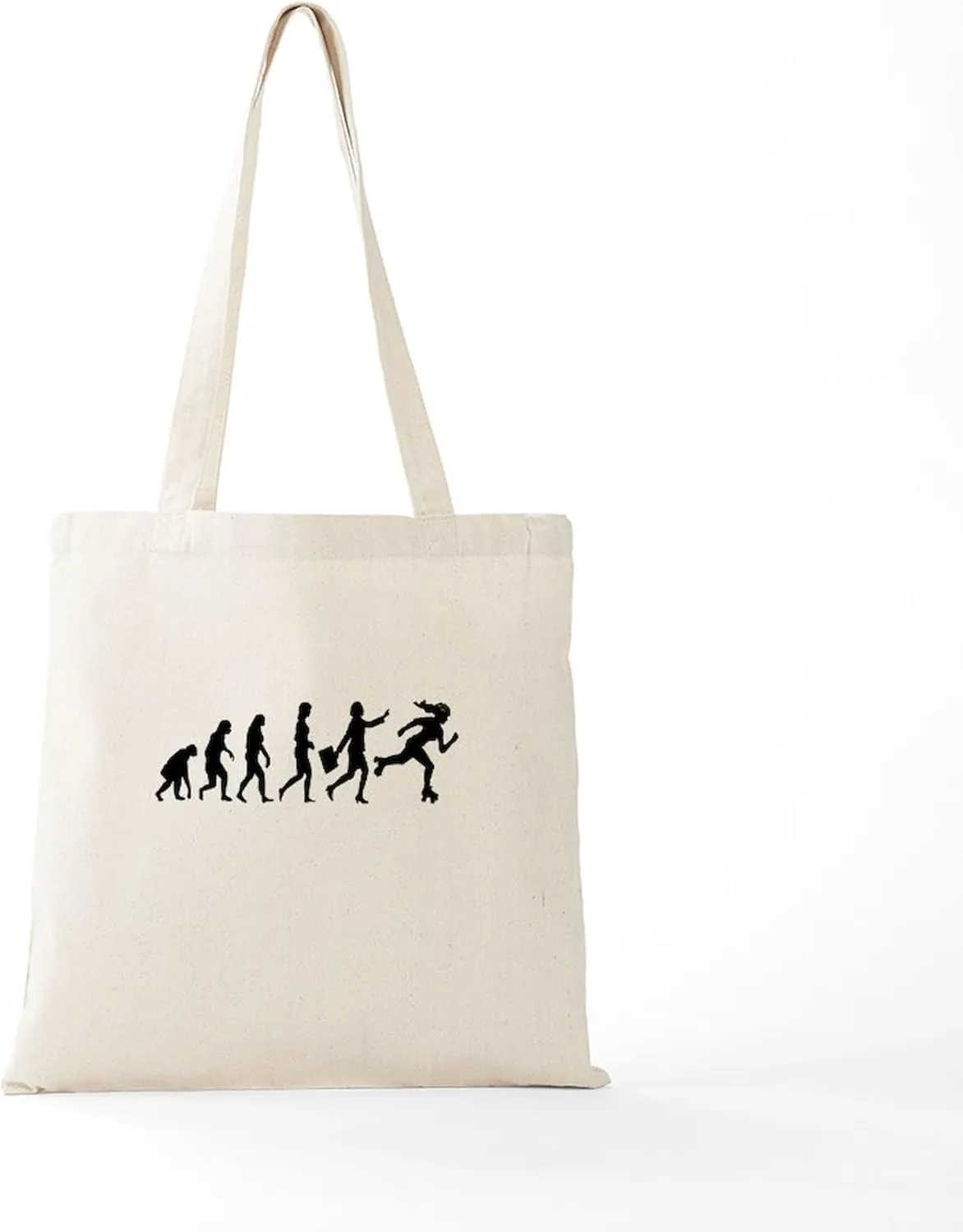 CafePress DERBY EVOLUTION Tote Bag Natural Canvas Tote Bag, Reusable Shopping Bag