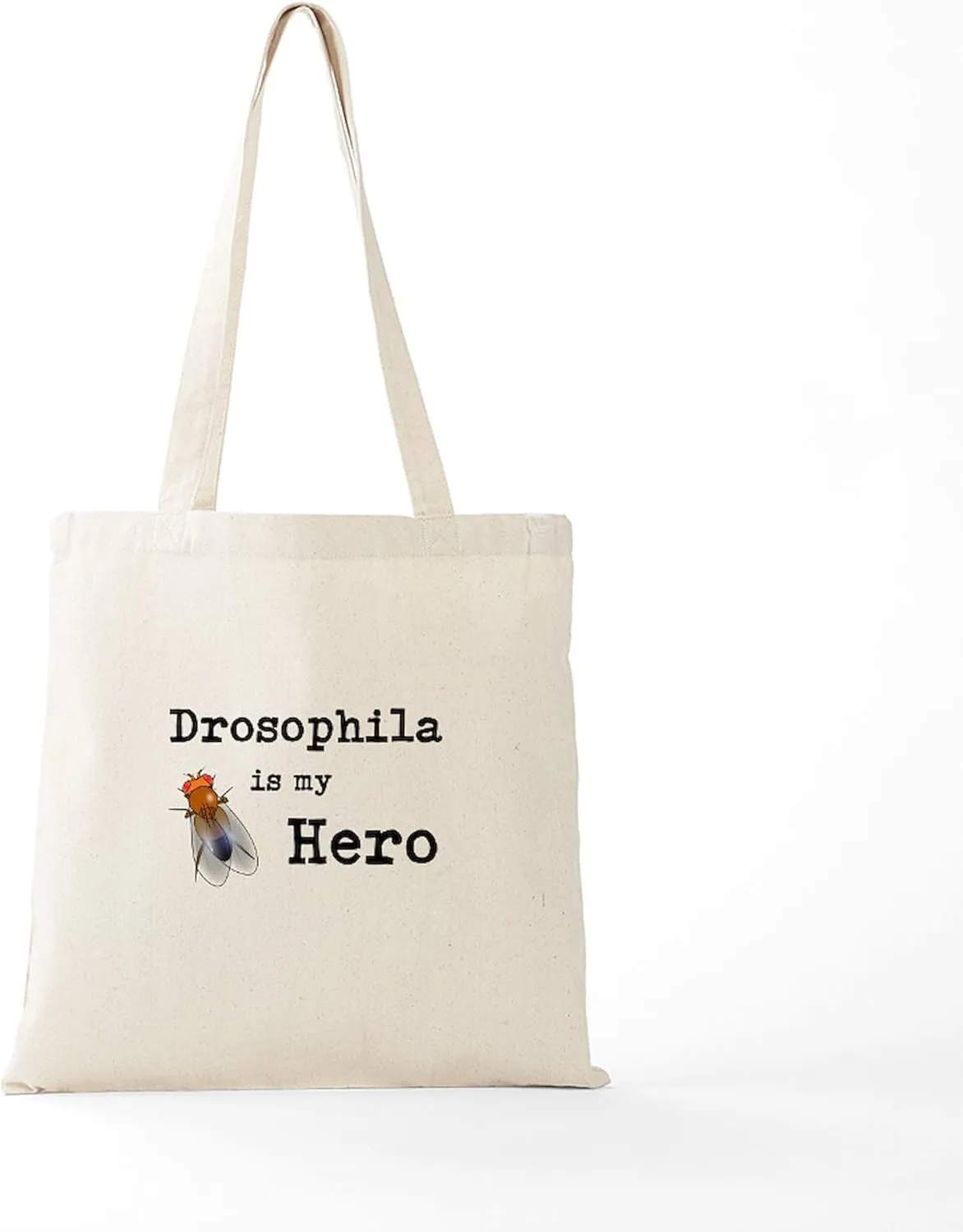 CafePress Drosophila Is My Hero Natural Canvas Tote Bag, Reusable Shopping Bag