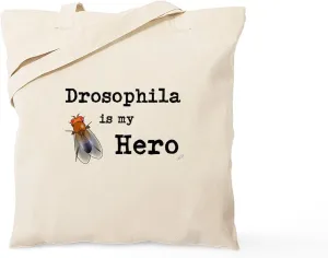 CafePress Drosophila Is My Hero Natural Canvas Tote Bag, Reusable Shopping Bag