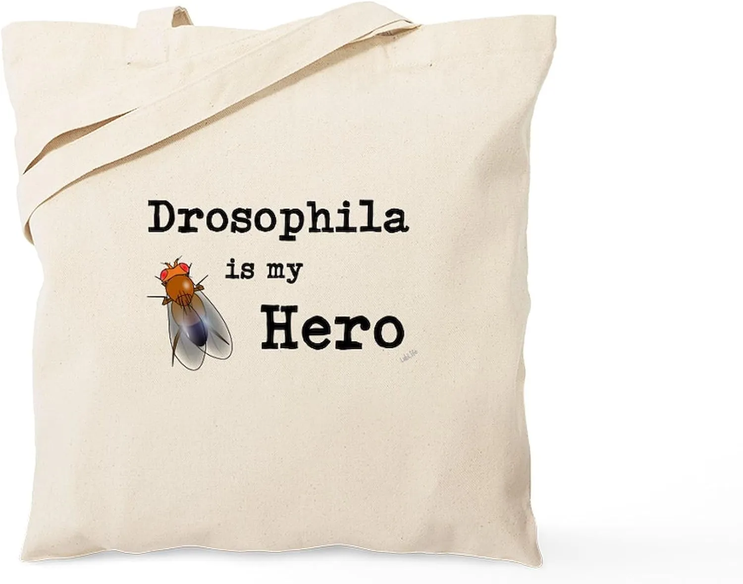 CafePress Drosophila Is My Hero Natural Canvas Tote Bag, Reusable Shopping Bag