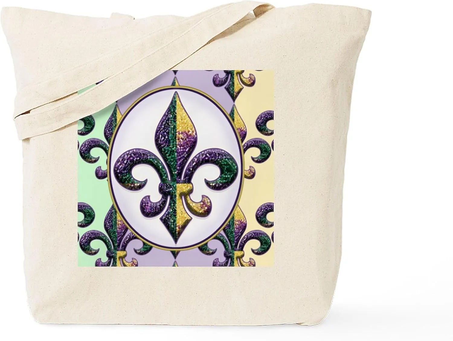 CafePress Fleurmgbeadspcofmg Tote Bag Natural Canvas Tote Bag, Reusable Shopping Bag