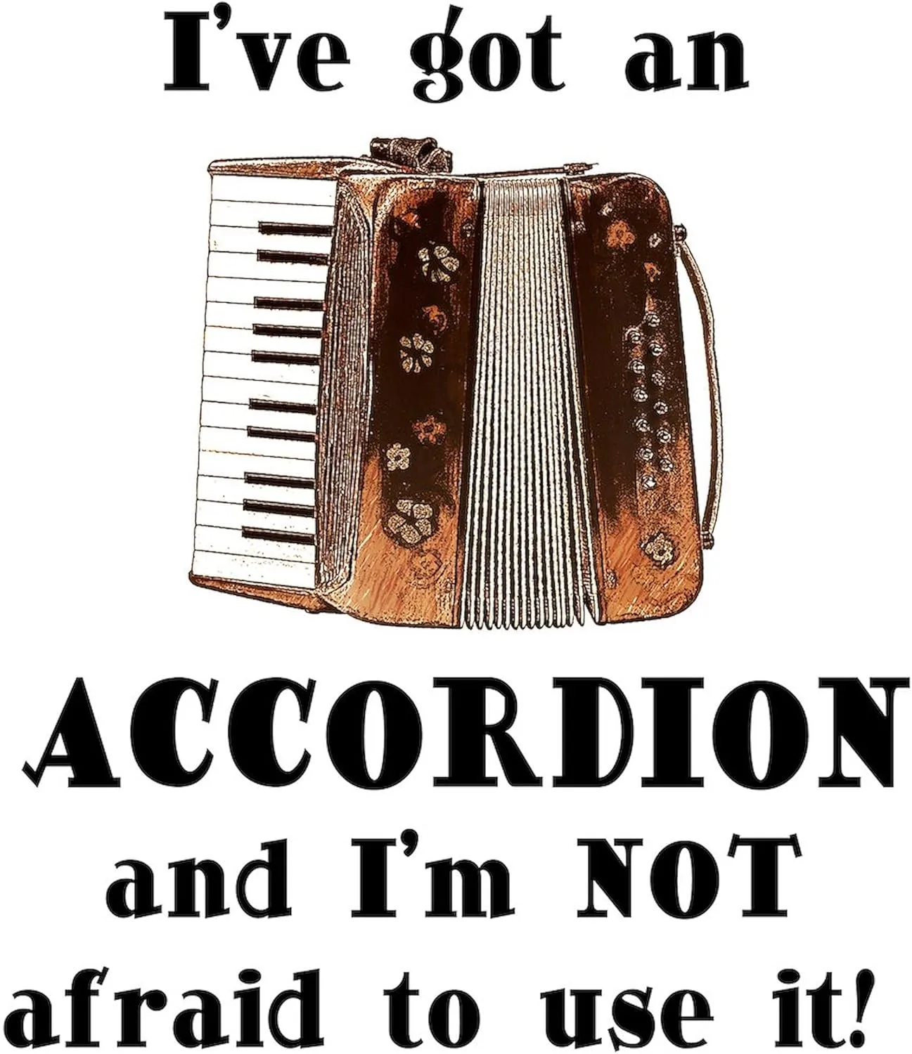 CafePress I've Got An Accordion Tote Bag Natural Canvas Tote Bag, Reusable Shopping Bag