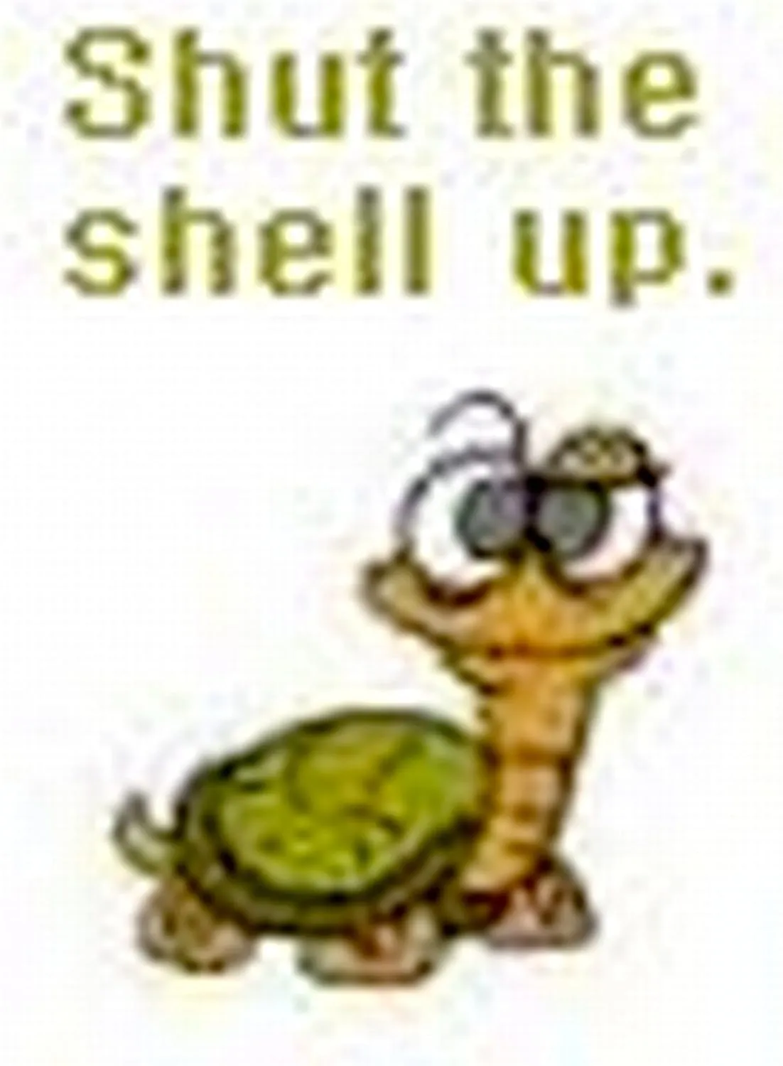CafePress Shut The Shell Up. Tote Bag Natural Canvas Tote Bag, Reusable Shopping Bag