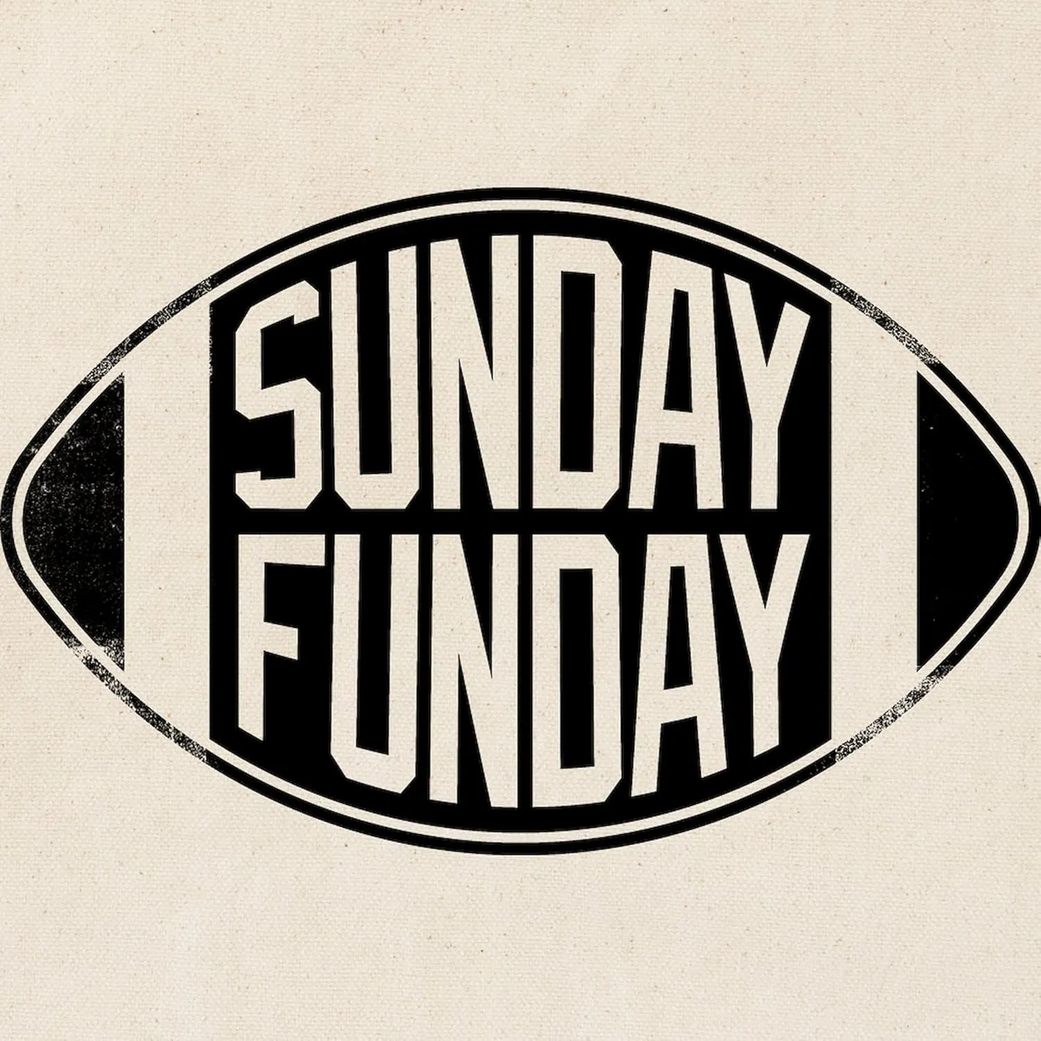 CafePress Sunday Funday Tote Bag Natural Canvas Tote Bag, Reusable Shopping Bag