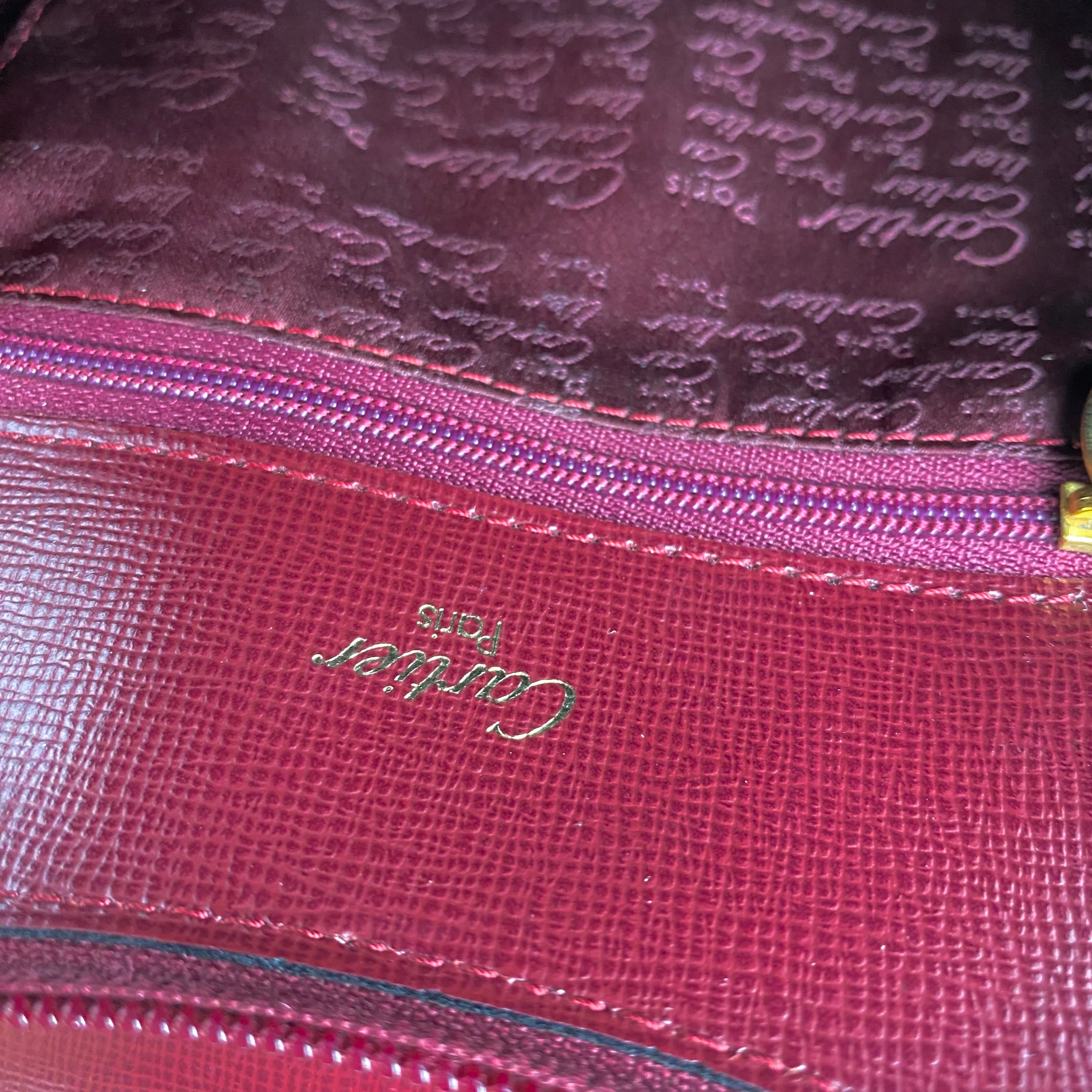 CARTIER MUST DE CARTIER BORDEAUX BACKPACK