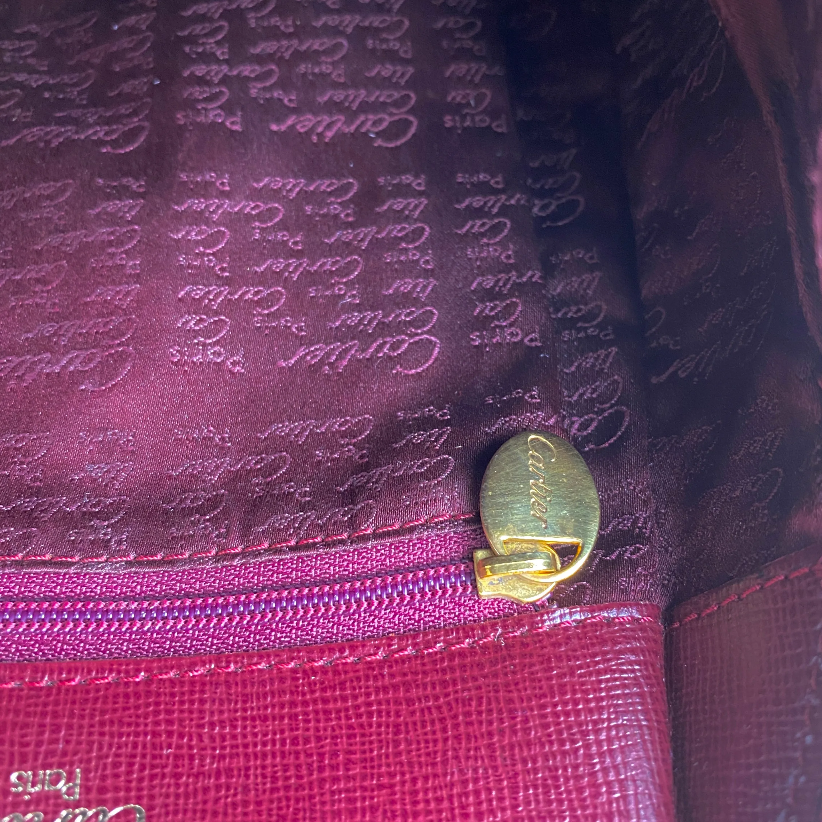 CARTIER MUST DE CARTIER BORDEAUX BACKPACK