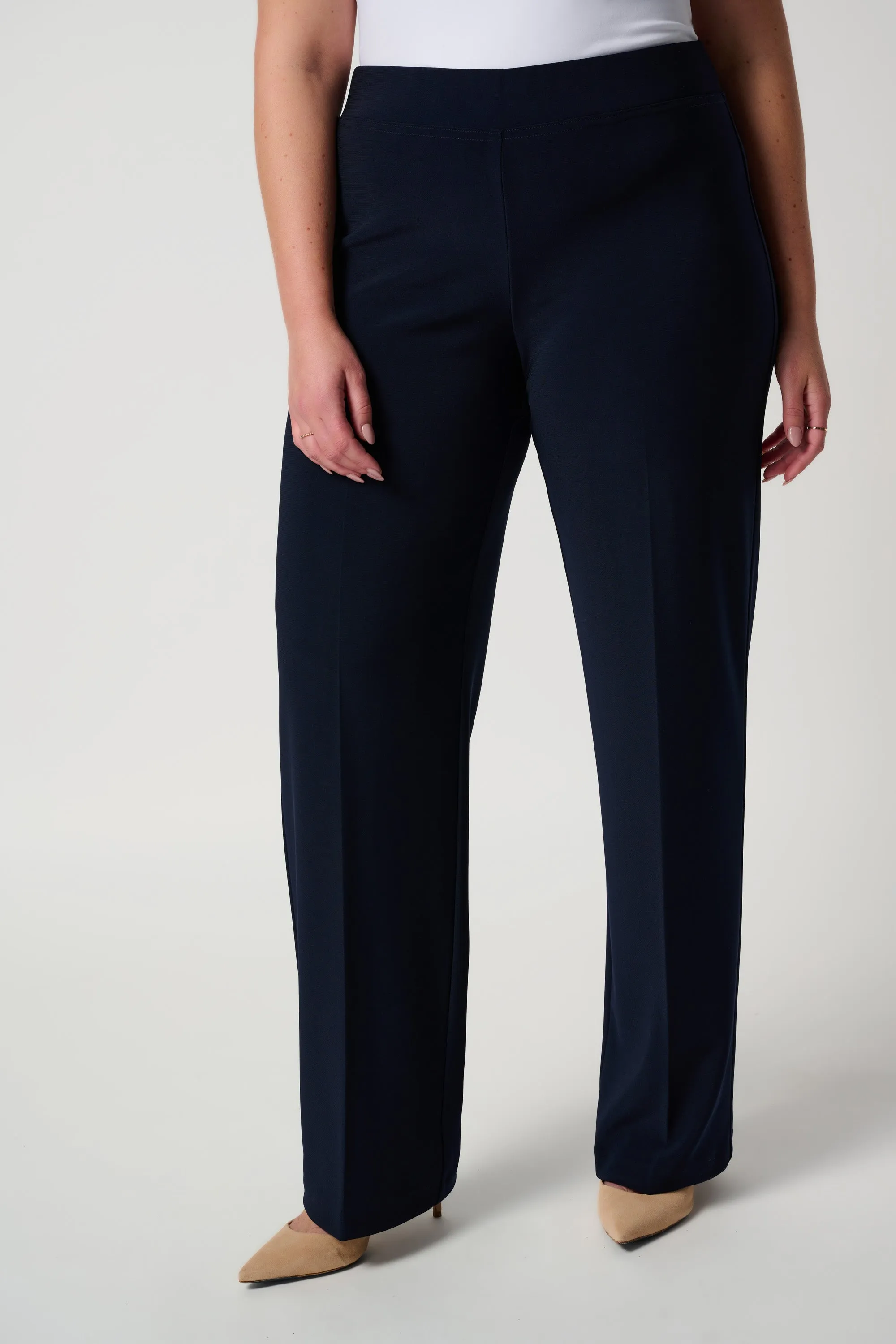 Classic Wide-Leg Pant, Midnight Blue