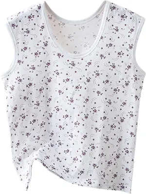 Cotton Tank Top for Women 2025 Summer Casual Loose Crew Neck Sleeveless Shirt Soft Comfortable Sleep Tank Tops