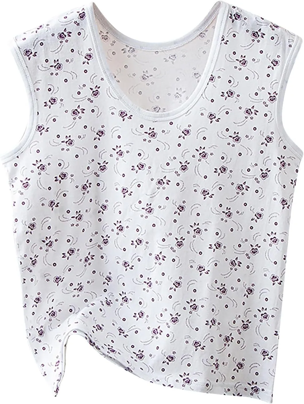 Cotton Tank Top for Women 2025 Summer Casual Loose Crew Neck Sleeveless Shirt Soft Comfortable Sleep Tank Tops