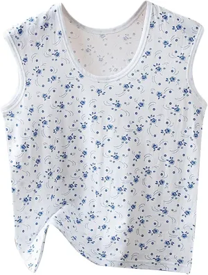 Cotton Tank Top for Women 2025 Summer Casual Loose Crew Neck Sleeveless Shirt Soft Comfortable Sleep Tank Tops