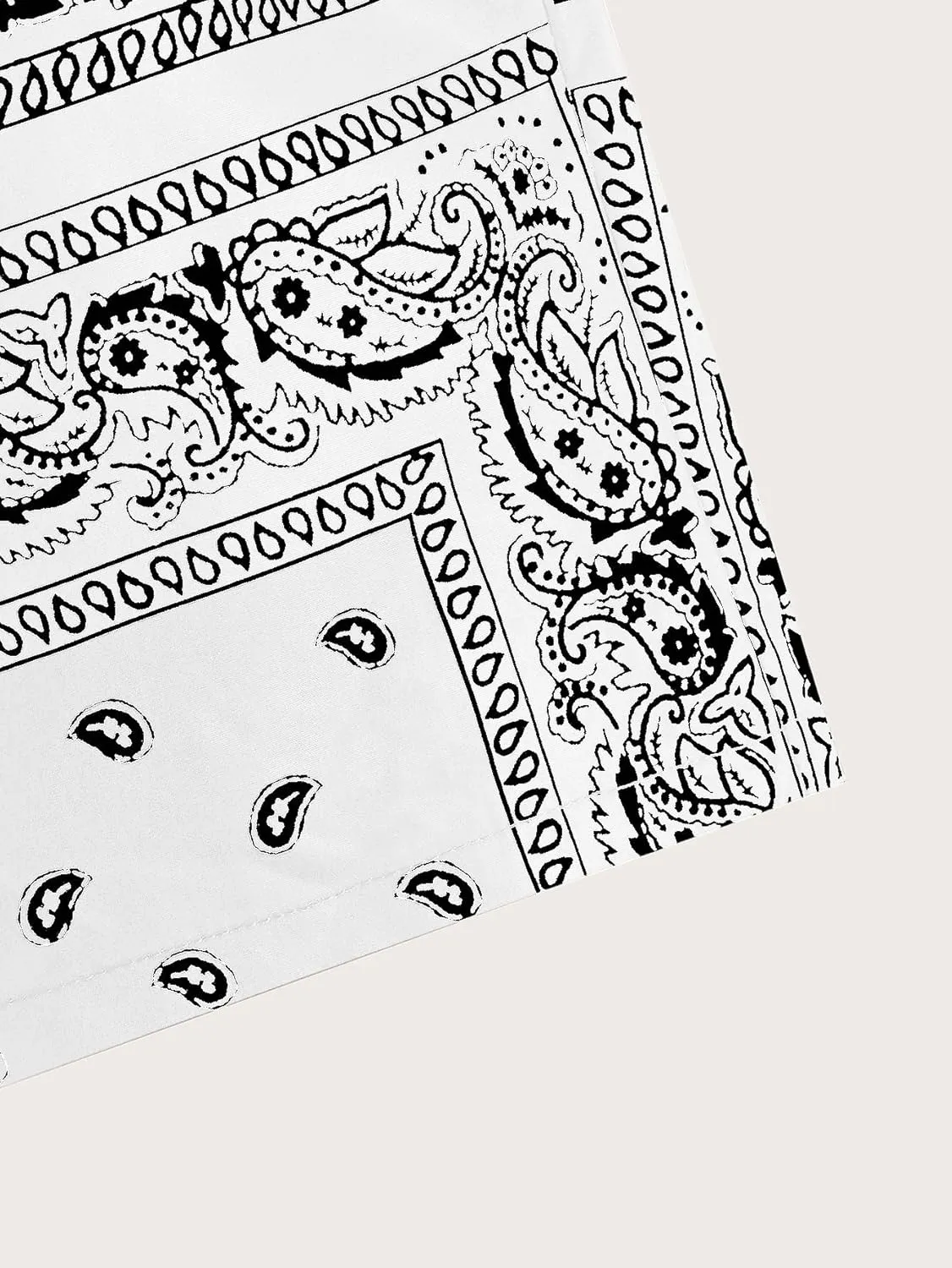 COZYEASE Boy's Graphic Shorts High Waisted Bobo Paisley Shorts Casual Summer Shorts with Pocket