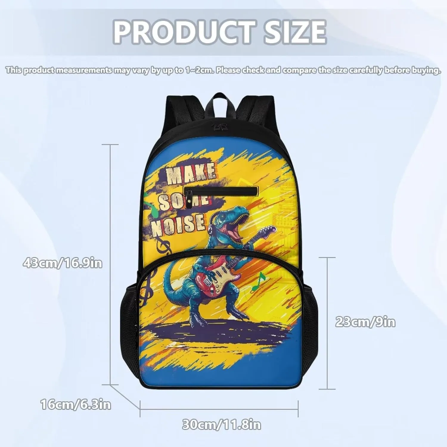 Dinosaur Backpack with Lunch Box 3 in 1 School Bag and Pen Case for Kids Insulated Lunch Bag for Kids Large Capacity Backpack for School