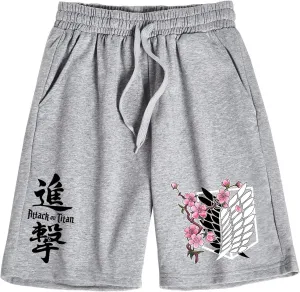 DIOMMELL AOT Shorts Anime Shorts with Drawstring Gift