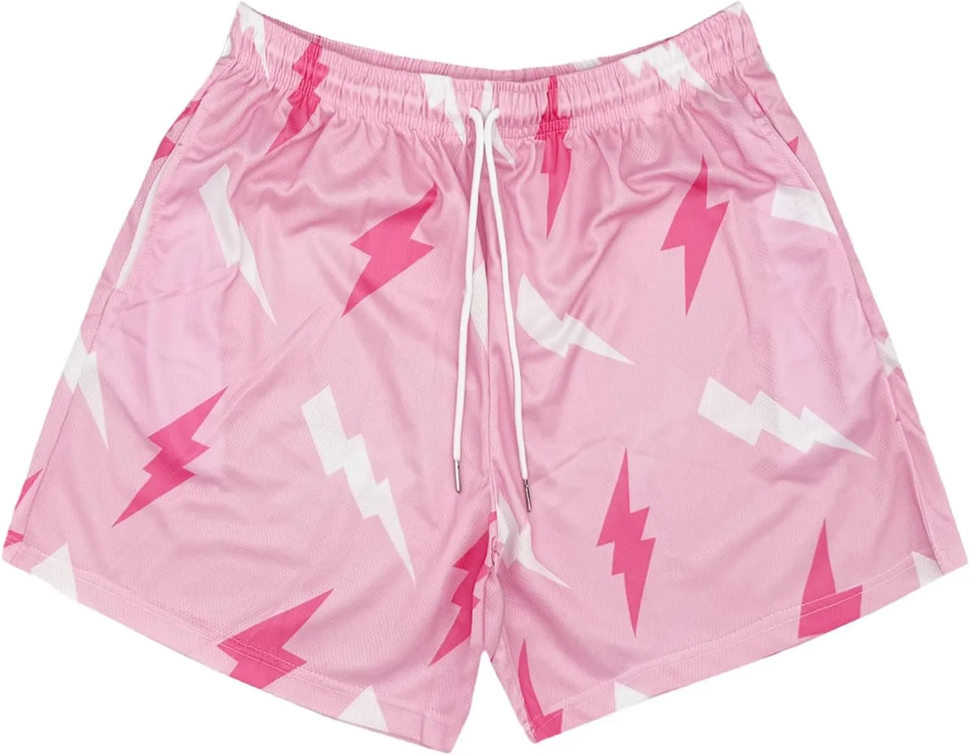 DIOTSR Mens Graphic Shorts Summer Casual Flat Front Shorts Cool Streetwear Designer Shorts Drawstring