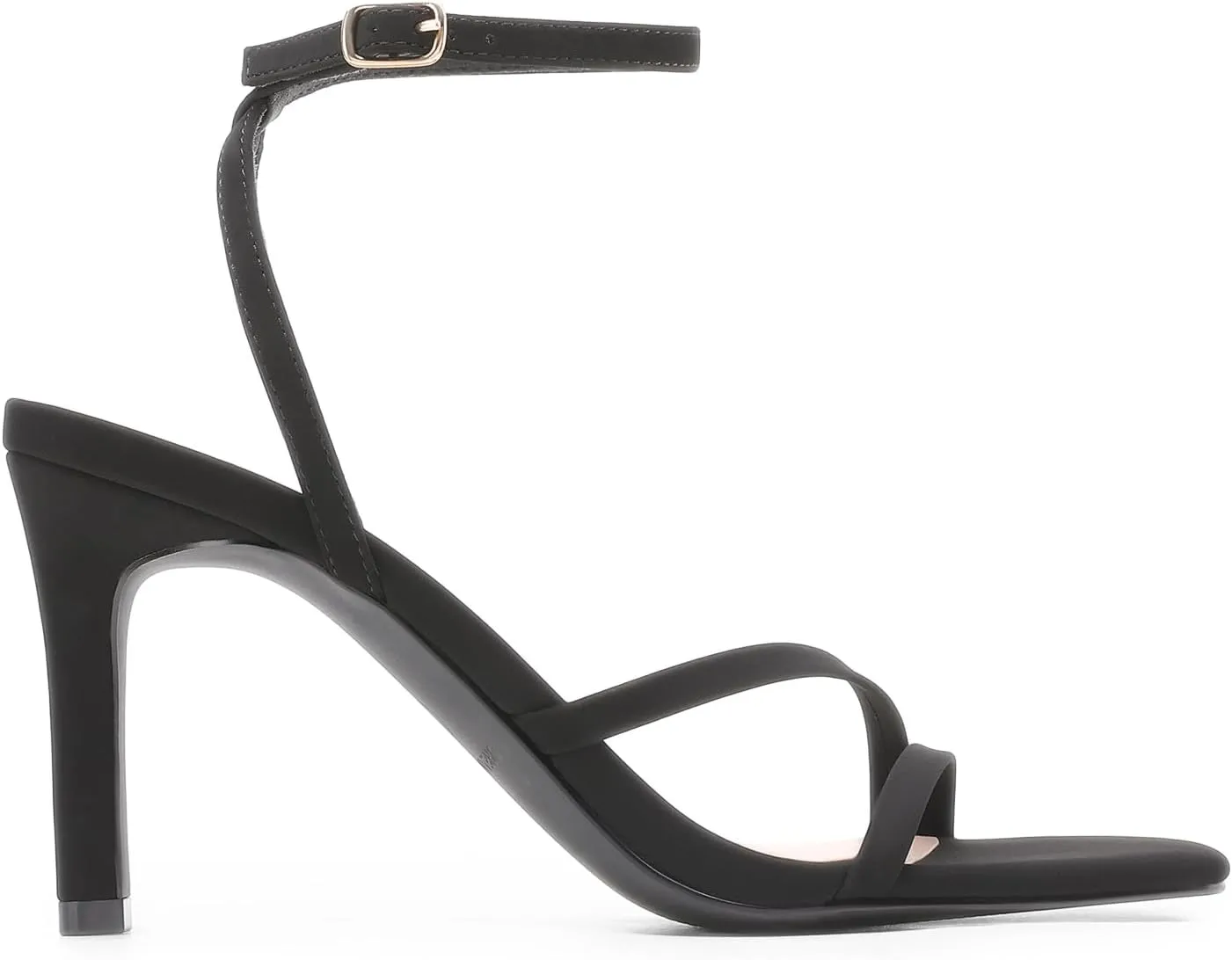 DREAM PAIRS Womens High Stilettos Heels Open Toe Square Sandals Ankle Strap Pumps Sexy Comfort Strappy Dress Shoes Party Wedding Heeled Sandals