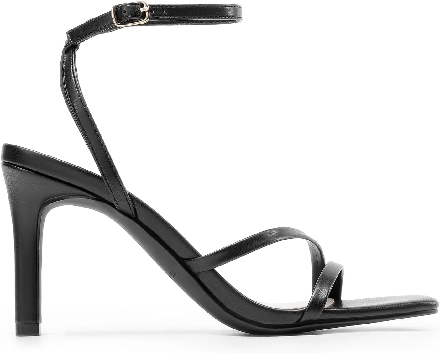 DREAM PAIRS Womens High Stilettos Heels Open Toe Square Sandals Ankle Strap Pumps Sexy Comfort Strappy Dress Shoes Party Wedding Heeled Sandals