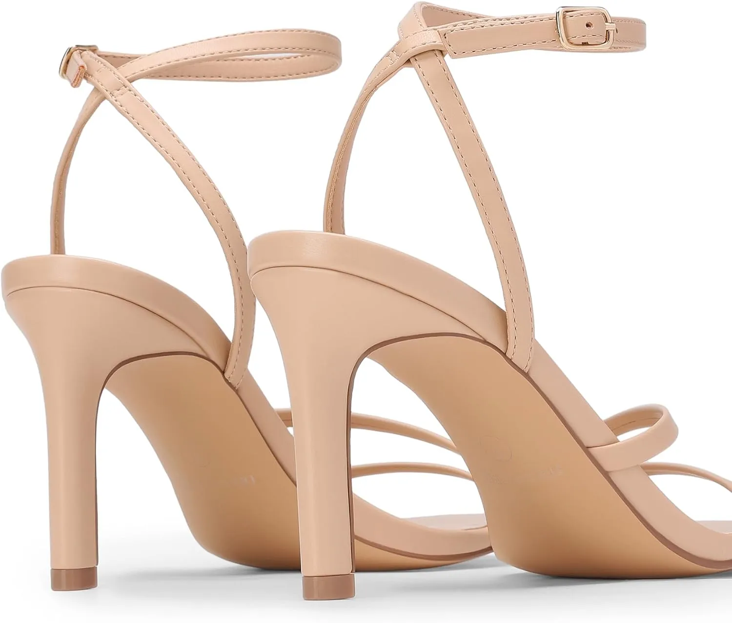 DREAM PAIRS Womens High Stilettos Heels Open Toe Square Sandals Ankle Strap Pumps Sexy Comfort Strappy Dress Shoes Party Wedding Heeled Sandals