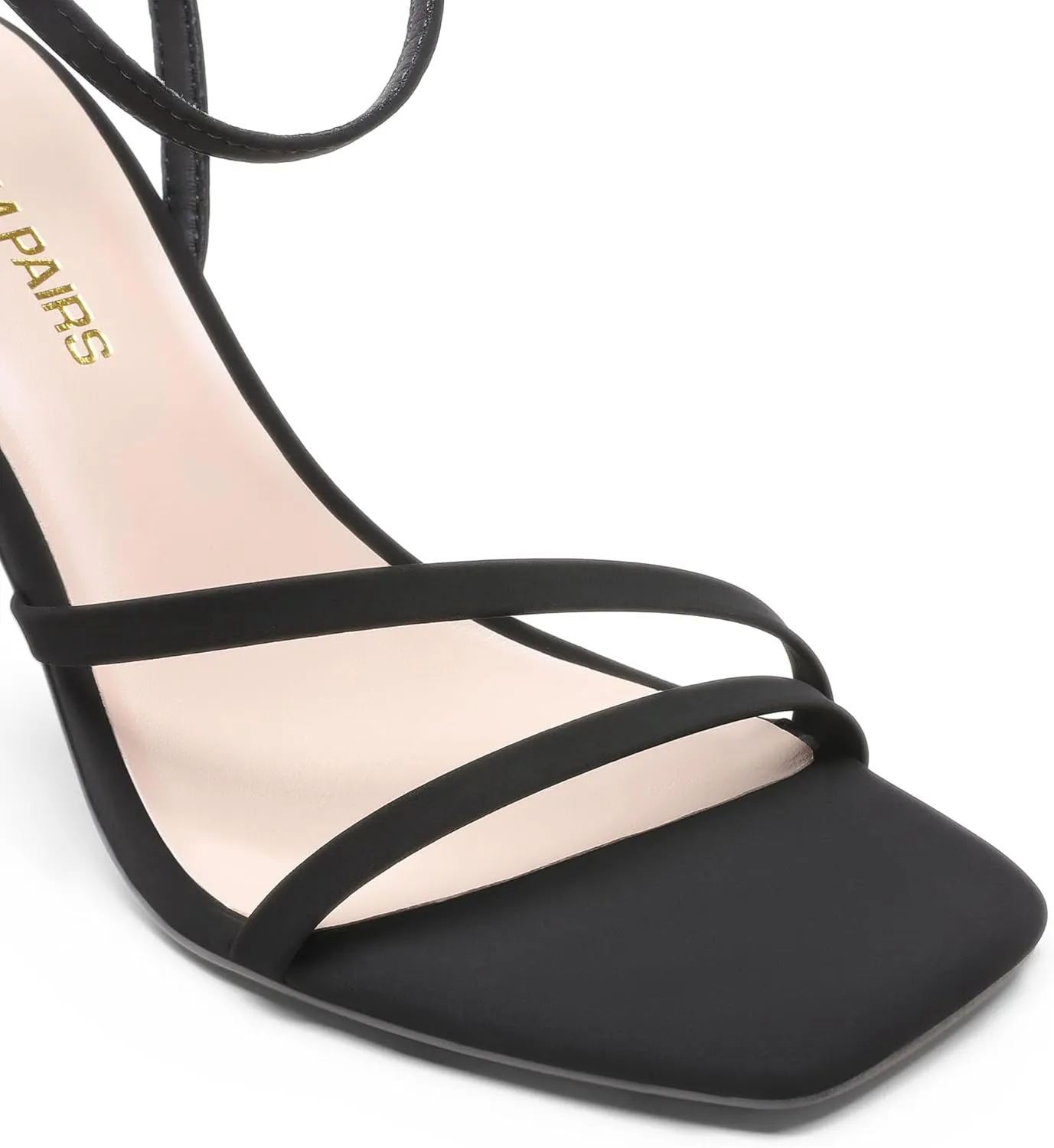 DREAM PAIRS Womens High Stilettos Heels Open Toe Square Sandals Ankle Strap Pumps Sexy Comfort Strappy Dress Shoes Party Wedding Heeled Sandals