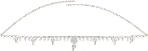 Efulgenz Indian Belly Chain Statement Jewelry for Women Waist Chain Boho Retro Faux Kundan Crystal Kamarbandh Waist Belt Belly Chain Beach Jewelry Body Jewelry Costume Accessories