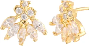 Efulgenz Indian Jewelry Cubic Zirconia CZ Stud Earring for Women Anniversary Birthday Jewelry for Women