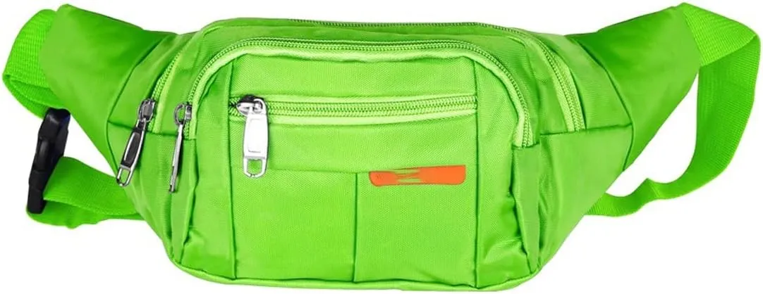 Fanny Pack Fashion Simple Ladies Waist Bag Men's Waist Bag Casual Functional Outdoor Sports Bags (Green)