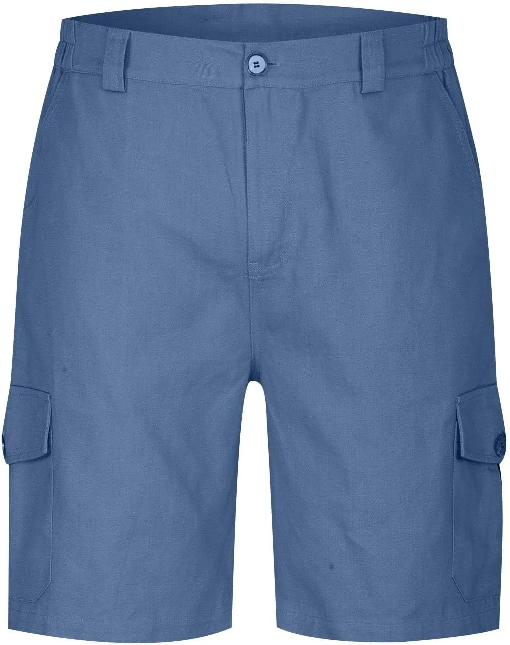 Finelylove Men's Cargo Work Shorts Summer Casual Lightweight Elastic Waist Hiking Golf Bermuda Shorts Outdoor Short Pants