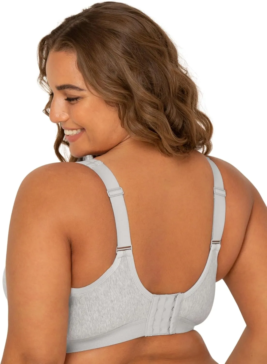 Fruit of the Loom Women's Fit for Me Collection: Plus-Size Wireless Bra - Soft Cotton Comfort & Support