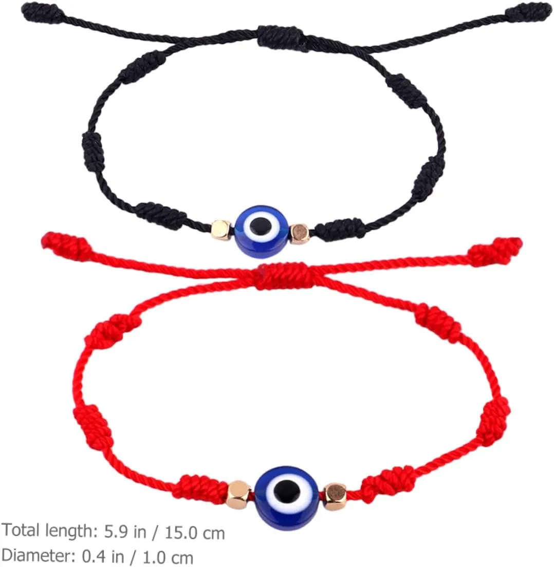 GALPADA Evil Eye Bracelet Blue Bracelets Matching Bracelets for Couples Red Jewelry Black Jewelry Decorative