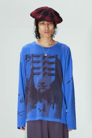 GAZE OVERSIZED LS TEE ULTRAMARINE