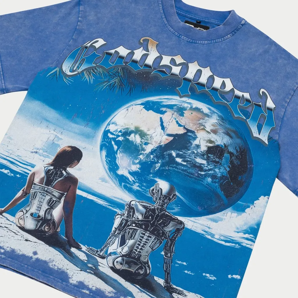 Godspeed - Artificial Love T-Shirt - Royal Washed
