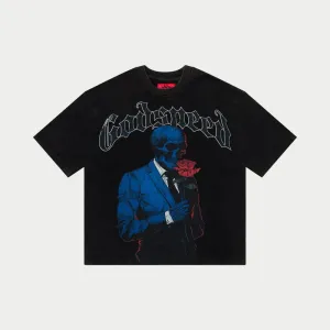 Godspeed - Smell The Roses T-Shirt - Black Wash