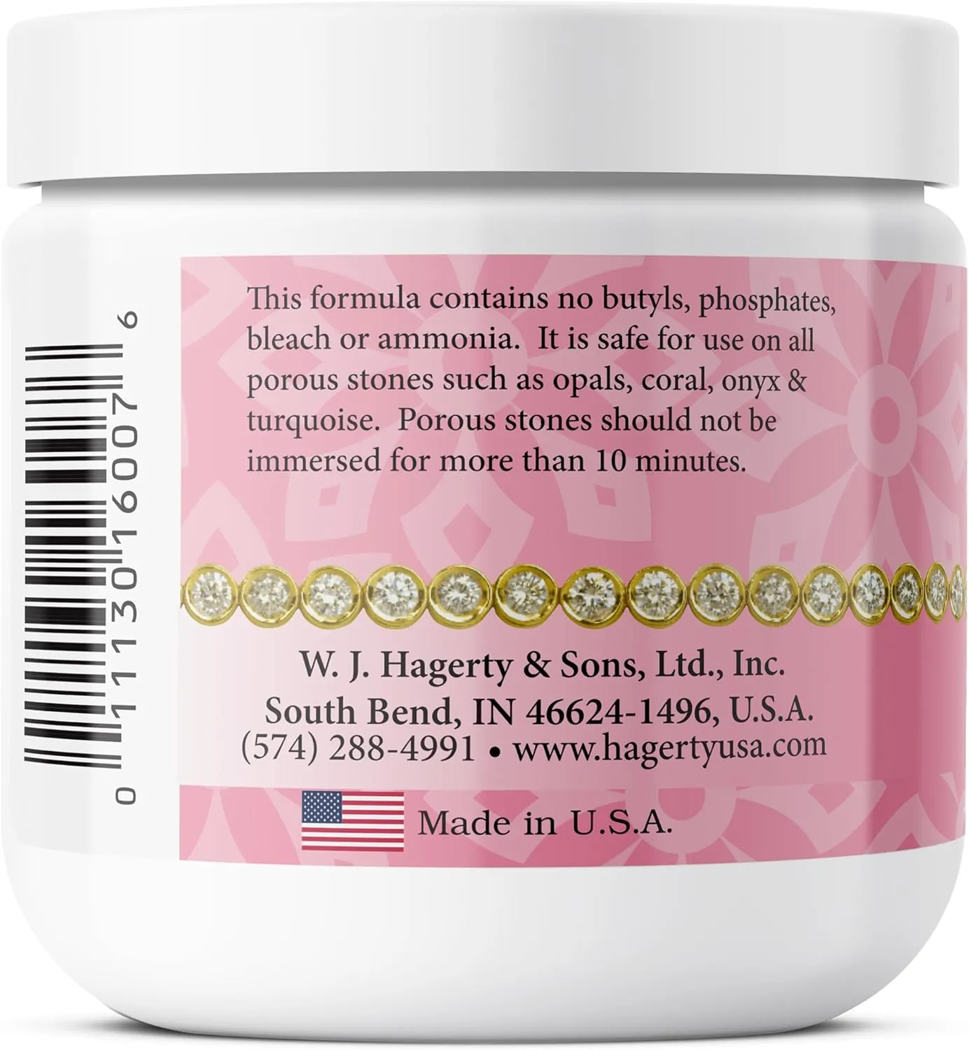Hagerty Jewelry Cleaner - Professional Jewelry Cleaning for Diamonds, Gold, Platinum, Precious Stones and More - Kosher Certified Jewelry Cleaning Kit Includes Dipping Basket and Brush, 7 Oz