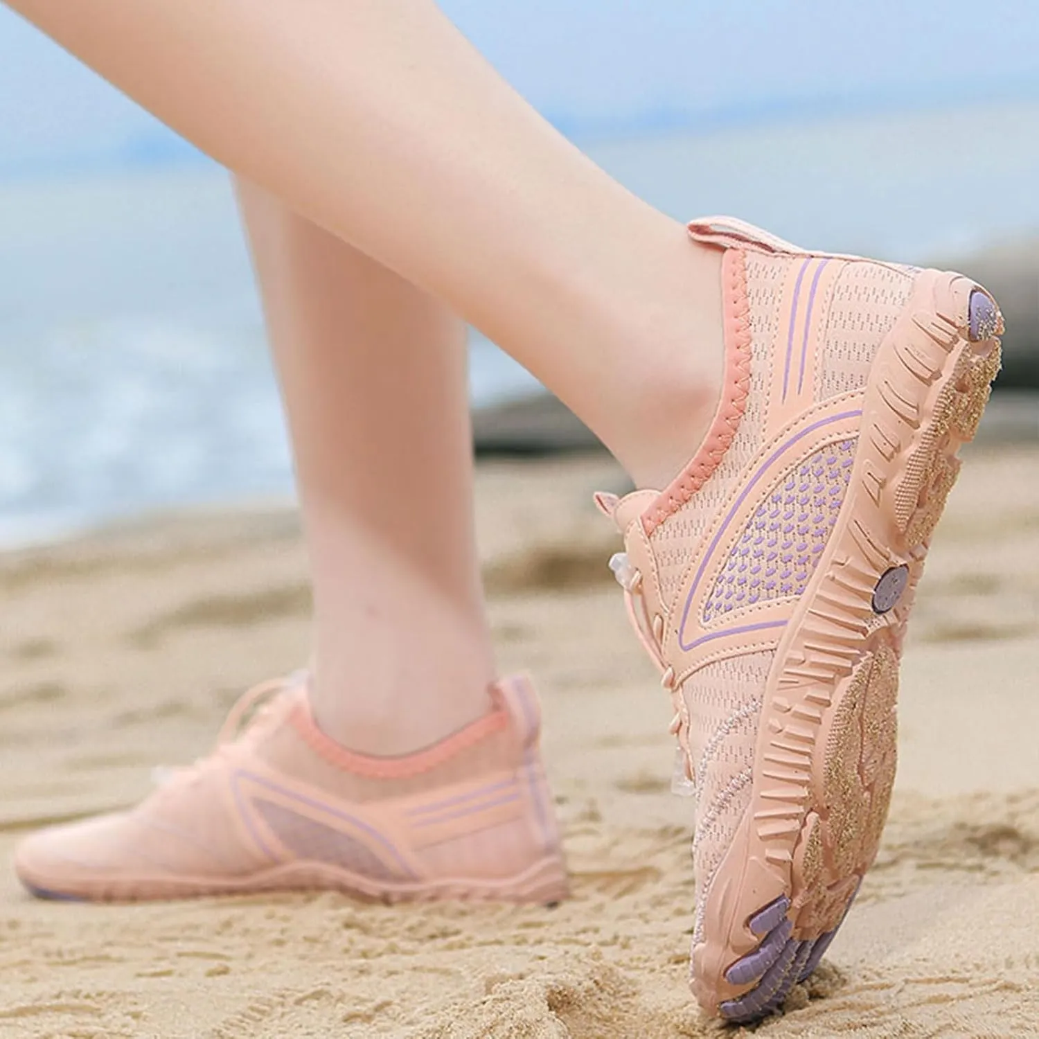 Hiking Footwear Barefoot Womens Shoes Non-Slip Outdoor Unisex Grounded Footwear Barefoot Shoes for Neuropathy Water Pro Barefoot Shoes Athletic Wide Toe Box Sneakers,Quick Dry,Waterproof,Beach
